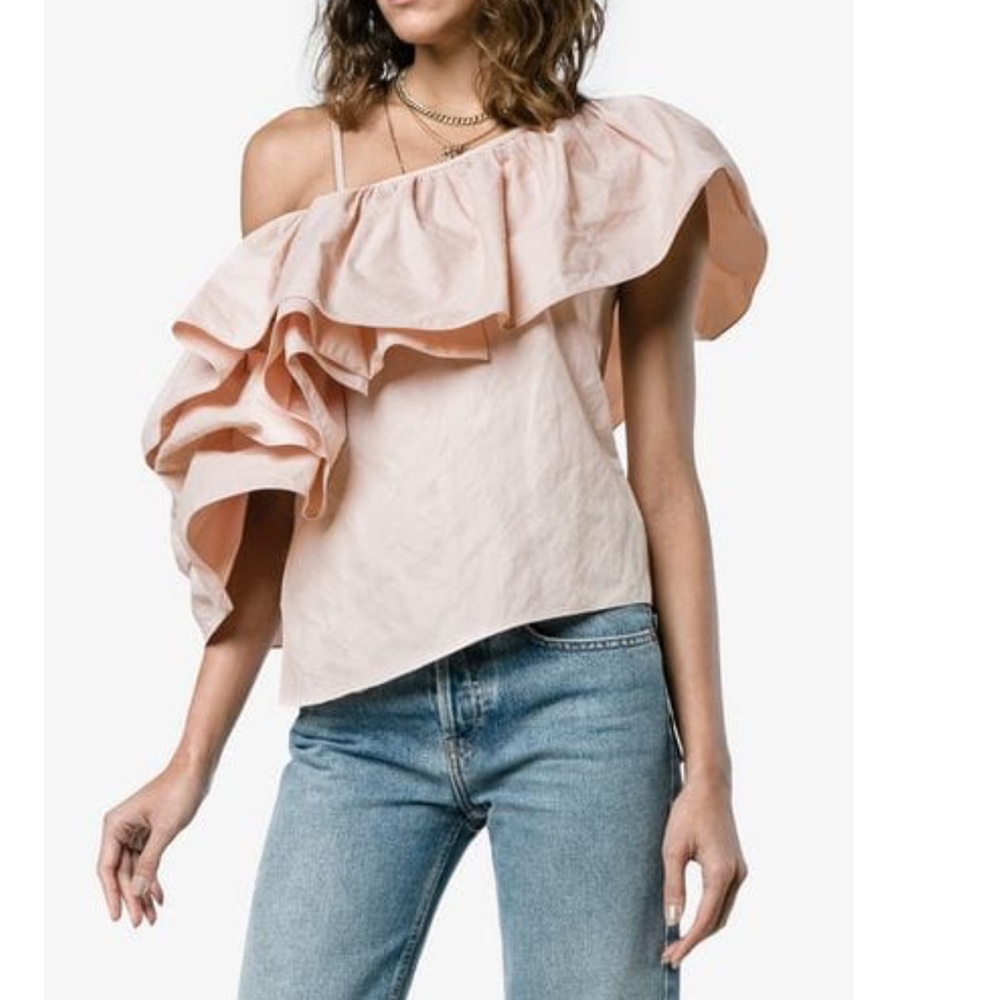 Marques’Almeida Ruffled Resort Runway Top